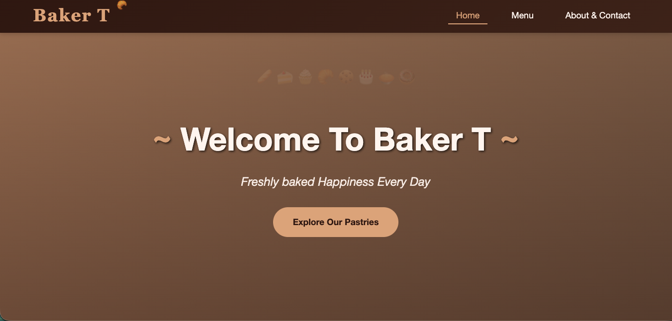 Baker-T Pastry Shop Screenshot